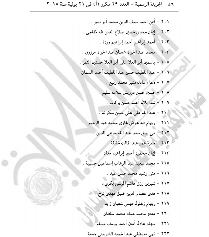 بالأسماء.. الجريدة الرسمية تنشر موافقة الرئيس على حركة ترقيات هيئة النيابة الإدارية
