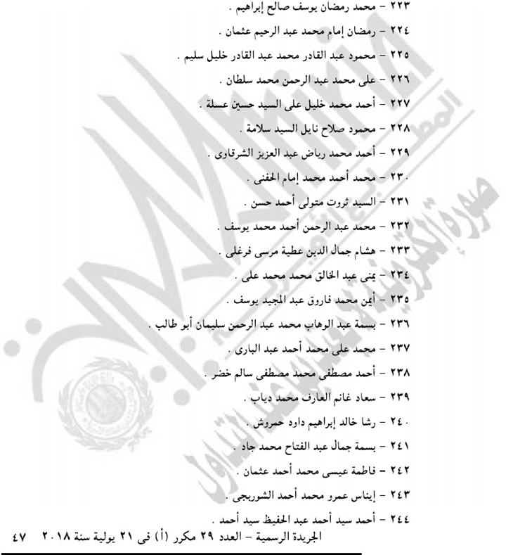 بالأسماء.. الجريدة الرسمية تنشر موافقة الرئيس على حركة ترقيات هيئة النيابة الإدارية