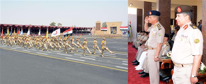 وزير الدفاع يشهد الاحتفال بتخريج دفعات جديدة من المعاهد الصحية