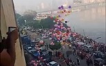 بالصور.. إلقاء البالونات الملونة ابتهاجا بالعيد فى القليوبية 