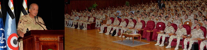 بالصور.. وزير الدفاع يلتقي مقاتلي الجيش الثالث الميداني