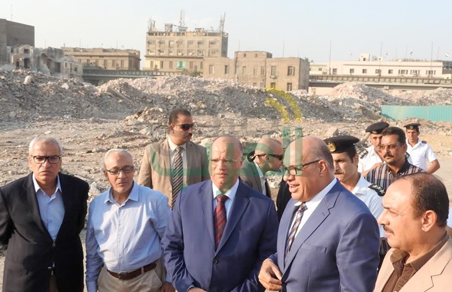  بالصور.. محافظ القاهرة يتفقد أعمال الإزالة بمثلث ماسبيرو