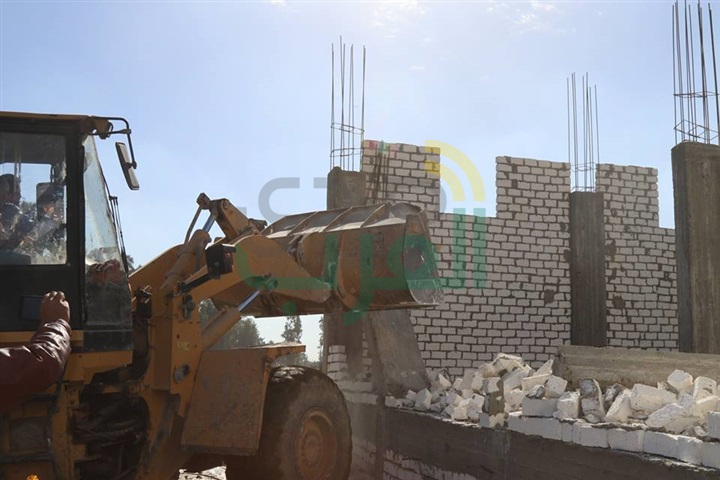 إزالة 547 حالة تعدٍ علي مساحة 101 فدان بكفر الشيخ خلال 4 أيام