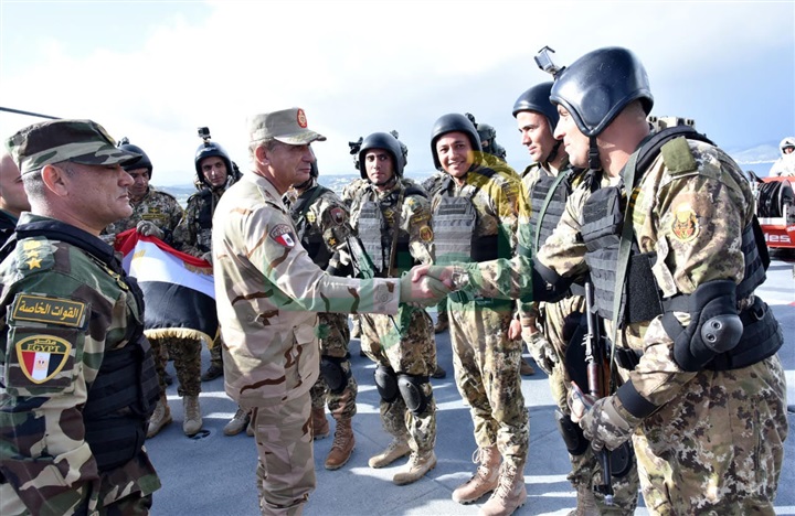 الفريق أول محمد زكى ووزيرا الدفاع اليونانى والقبرصى يشهدون المرحلة الرئيسية للتدريب البحري الجوي المصري اليوناني المشترك "ميدوزا -7" 