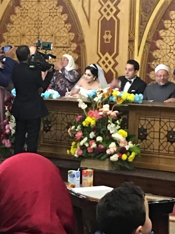 بالصور.. عقد قران النقيب محمد الحايس بحضور المفتي بالصور.. عقد قران النقيب محمد الحايس بحضور المفتي