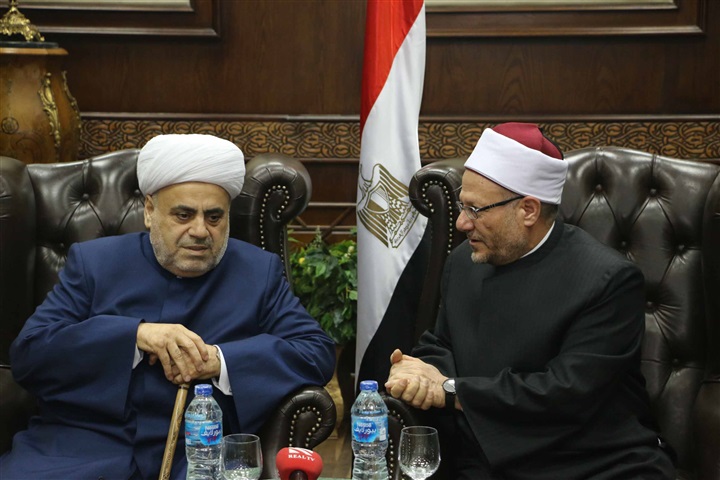 المفتي يستقبل شيخ الإسلام لمنطقة القوقاز ويبحث معه تعزيز التعاون الديني