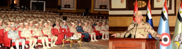 الفريق محمد فريد يتفقد عناصر تأمين المجري الملاحي لقناة السويس   