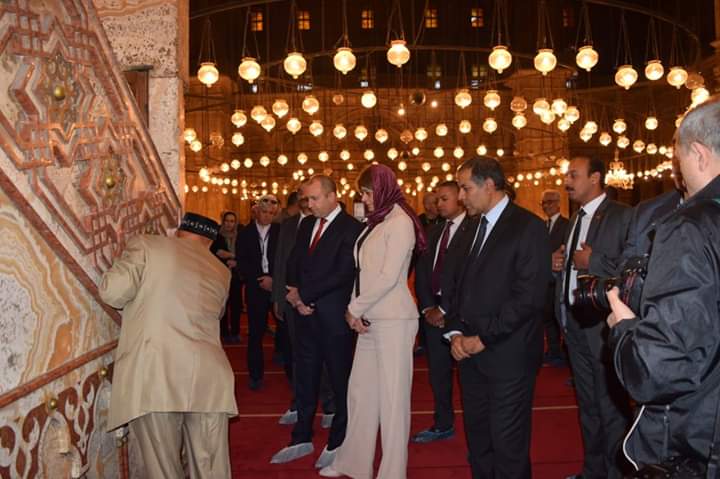بالصور.. تفاصيل زيارة الرئيس البلغارى وزوجته قلعة صلاح الدين والمتحف المصري