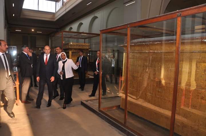بالصور.. تفاصيل زيارة الرئيس البلغارى وزوجته قلعة صلاح الدين والمتحف المصري