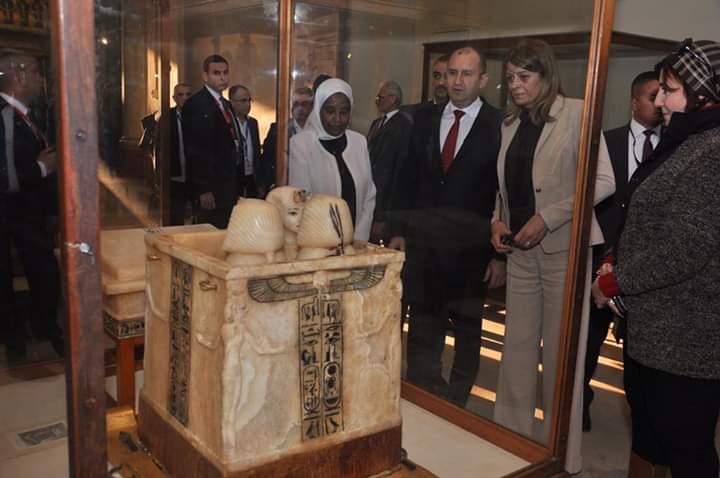 بالصور.. تفاصيل زيارة الرئيس البلغارى وزوجته قلعة صلاح الدين والمتحف المصري
