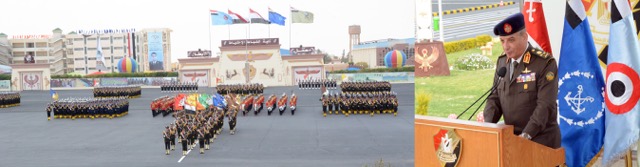 وزير الدفاع يشهد حفل تخرج الدفعة 155 من كلية الضباط الإحتياط