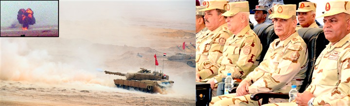 وزير الدفاع يشهد المرحلة الرئيسية للمناورة "بدر 2019" مع الرماية بالذخيرة الحية 