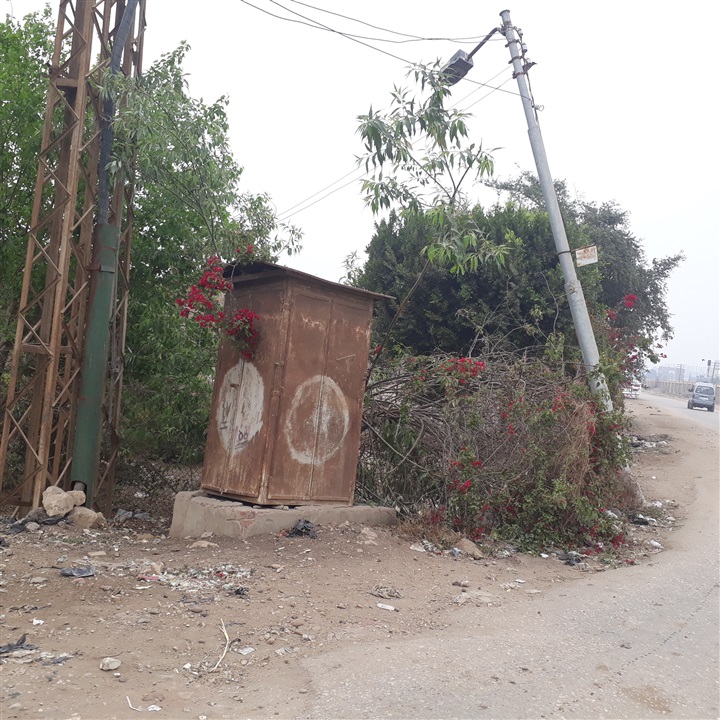 بالصور.. كارثة تهدد بإنفجار كابينة الكهرباء الرئيسية بقرية ميت عاصم 