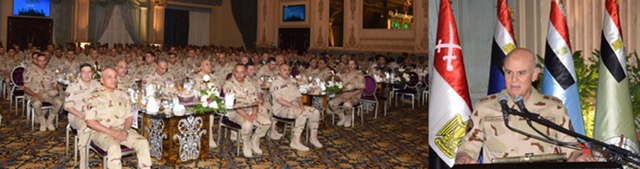 رئيس الأركان يشارك قوات الدفاع الجوى تناول الإفطار 