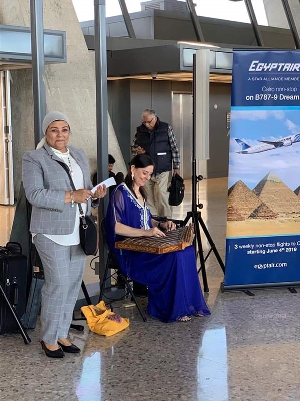 "مصر للطيران" تحتفل بوصول رحلتها الافتتاحية إلى مطار دالس بواشنطن
