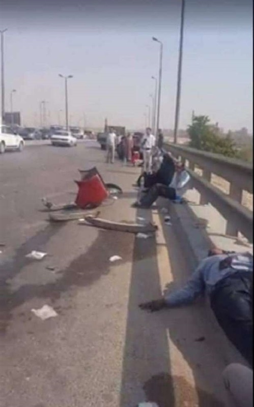 بالصور.. 10سيارات إسعاف تنقل ضحايا حادث الأتوستراد إلي 4 مستشفيات