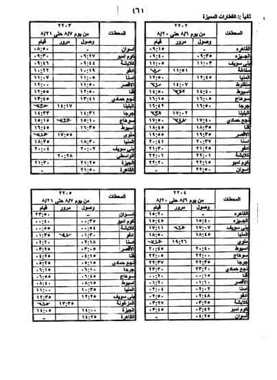 مواعيد حجز قطارات عيد الأضحي المبارك 2019