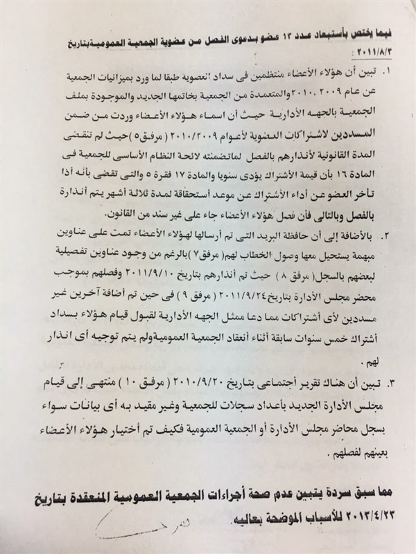 بالمستندات.. تربح وتزوير العمومية والتلاعب بالميزانية ومخالفات بالجملة من الجمعيات الأهلية