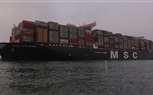 عبور أكبر سفينة حاويات في العالم MSC GULSUN في أول رحلة لها عبر قناة السويس الجديدة بطاقة 23756 حاوية