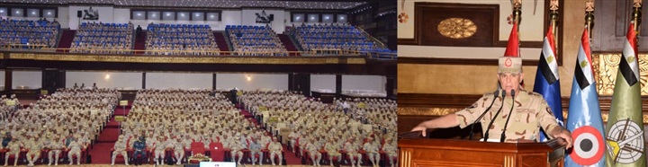 الفريق محمد فريد يلتقى رجال الجيش الثانى الميدانى ويتفقد المجرى الملاحى لقناة السويس