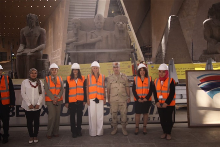 المتحف المصري الكبير يستقبل حرم رئيس وزراء اليونان