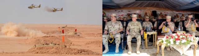 وزير الدفاع يشهد المرحلة الرئيسية للمناورة "رعد31" التى تنفذها وحدات من المنطقة الغربية العسكرية بالتعاون مع الأفرع الرئيسية للقوات المسلحة