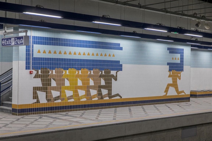 بالصور.. وزير النقل يفتتح محطة مترو هليوبوليس