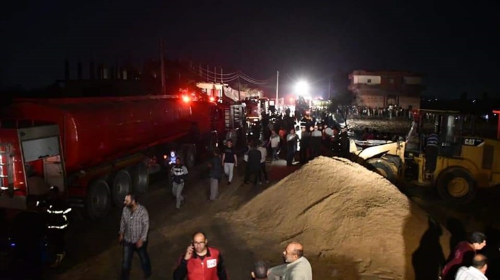 محافظ البحيرة يتوجه للإطمئنان على حالة المصابين بحريق قرية المواسير بإيتاى البارود