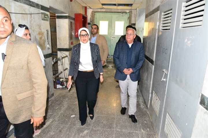 الصحة تشدد على سرعة الانتهاء من أعمال المرحلة الثانية بمستشفى الرمد ببورسعيد لاستيعاب عدد أكبر من المرضى