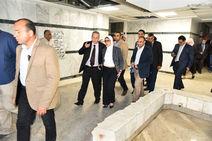 الصحة تشدد على سرعة الانتهاء من أعمال المرحلة الثانية بمستشفى الرمد ببورسعيد لاستيعاب عدد أكبر من المرضى