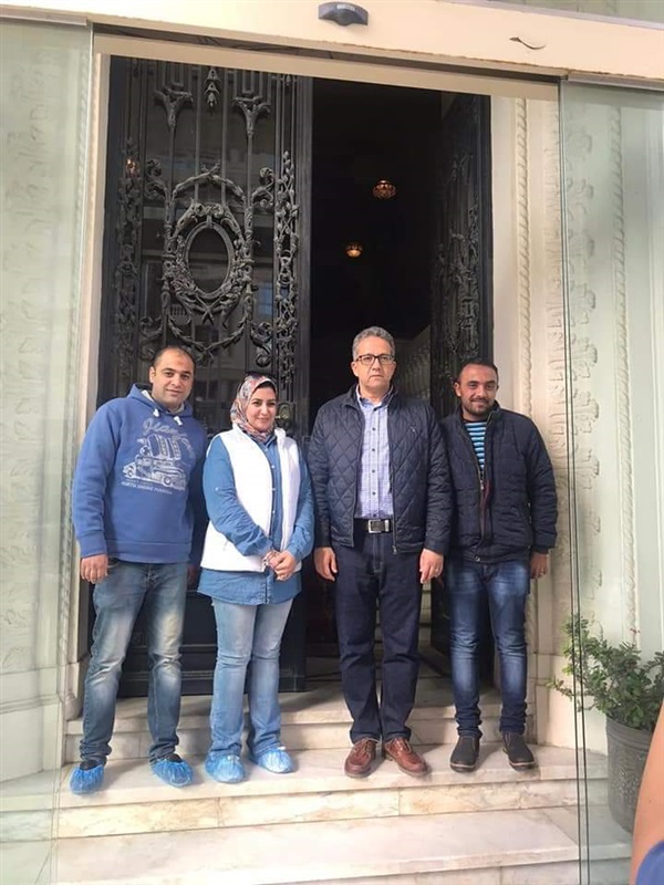 جولة وزير الآثار بالمعبد اليهودي وعدد من المتاحف الآثرية بمدينة الإسكندرية