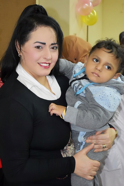 هند عاكف تزور مستشفي أبو الريش الياباني