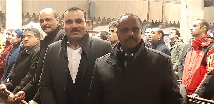 الجالية المصرية بألمانيا تحتفل بعيد الميلاد المجيد.. صور