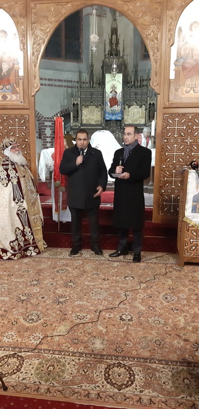 الجالية المصرية بألمانيا تحتفل بعيد الميلاد المجيد.. صور