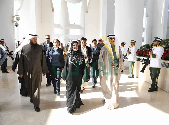 رئيس مجلس الأمة الكويتى يعقد مباحثات رسمية مع رئيسة المجلس الوطني الاتحادي الإماراتي