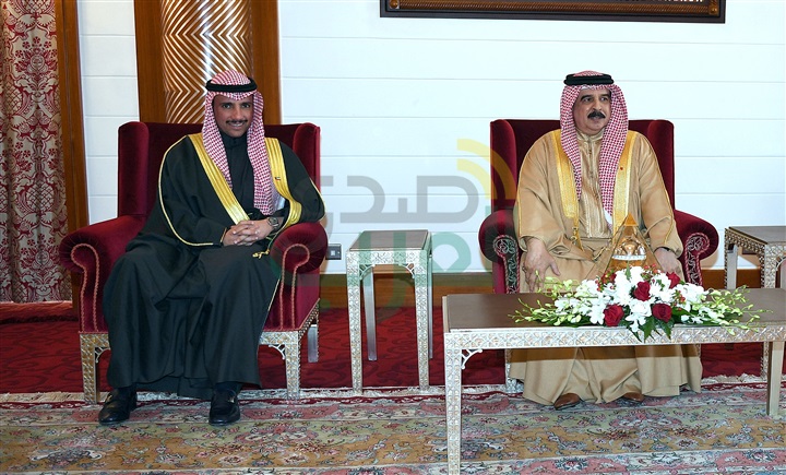 بالصور.. تفاصيل لقاء العاهل البحريني برئيس مجلس الأمة الكويتي