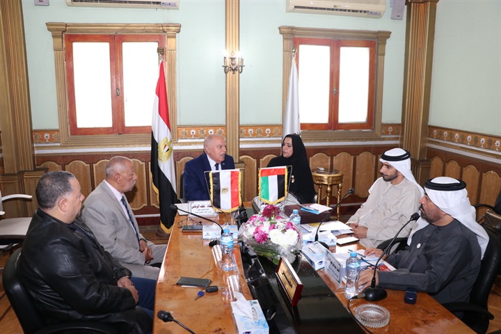 الزناتي يستقبل وفد جمعية المعلمين الإماراتية لتبادل الخبرات والتهنئة برئاسة اتحاد المعلمين العرب