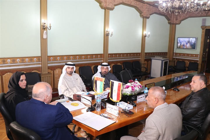 الزناتي يستقبل وفد جمعية المعلمين الإماراتية لتبادل الخبرات والتهنئة برئاسة اتحاد المعلمين العرب