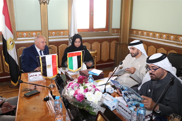 الزناتي يستقبل وفد جمعية المعلمين الإماراتية لتبادل الخبرات والتهنئة برئاسة اتحاد المعلمين العرب