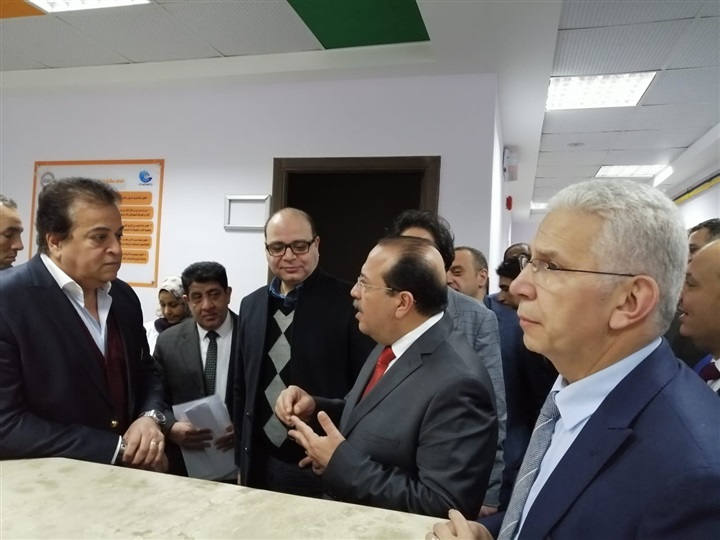 وزير التعليم العالي في جولة تفقدية لمستشفيات جامعة طنطا