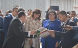 وزيرة الهجرة ومحافظ الغربية يتفقدان مصانع البويات والخزف بـ