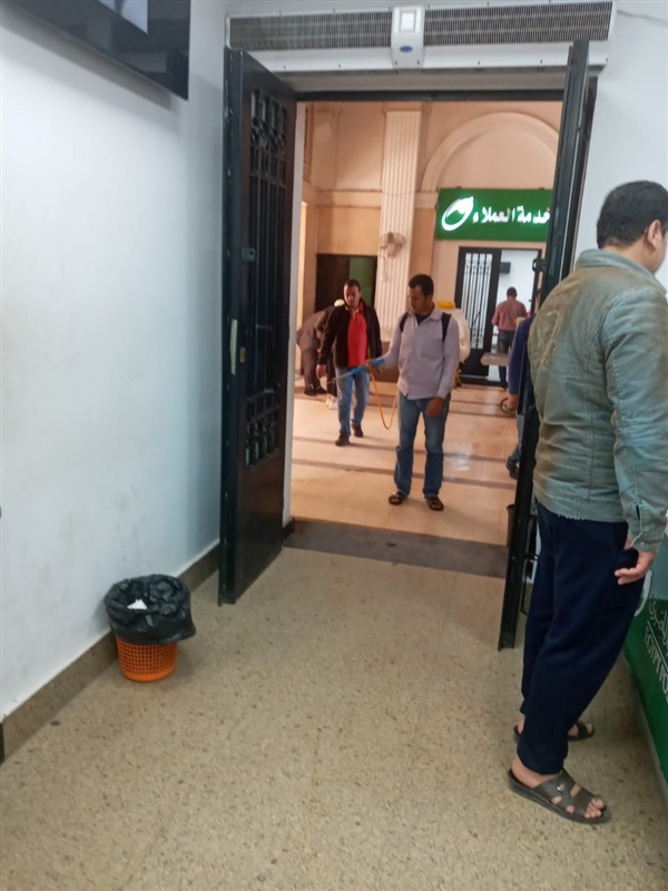 تطهير وتعقيم مكاتب بريد العتبة والموسكي لمواجهة كورونا 