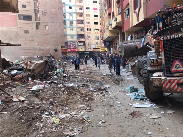 الجيزة تزيل أكبر سوق عشوائى بالهرم و3 أسواق ببولاق الدكرور