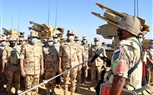 الفريق محمد فريد يشهد المرحلة الأولى لإجراءات تفتيش الحرب لإحدى تشكيلات الجيش الثالث الميدانى