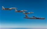 تمرين ثنائي بين المقاتلات السعودية F15-SA والقاذفات الأمريكية الإستراتيجية B52