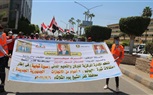انطلاق مسيرة حاشدة بكفر الشيخ احتفالاً بذكري 30 يونيو (صور)