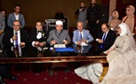 المهندس عماد النجار ود. أماني الموجي يهنئون الدكتور محمد عبد الفتاح بمناسبة زواج نجله 