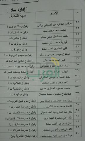بالأسماء.. ننشر نتيجة مسابقة قيادات المدارس والموجهين بكفر الشيخ