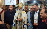 الأستاذ هيثم الهواري والمهندس عماد النجار يهنئان نيافة الأنبا ثيؤدوسيوس أسقف الجيزة والأخوة الأقباط بعيد الميلاد المجيد
