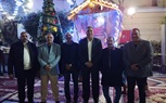 الأستاذ هيثم الهواري والمهندس عماد النجار يهنئان نيافة الأنبا ثيؤدوسيوس أسقف الجيزة والأخوة الأقباط بعيد الميلاد المجيد